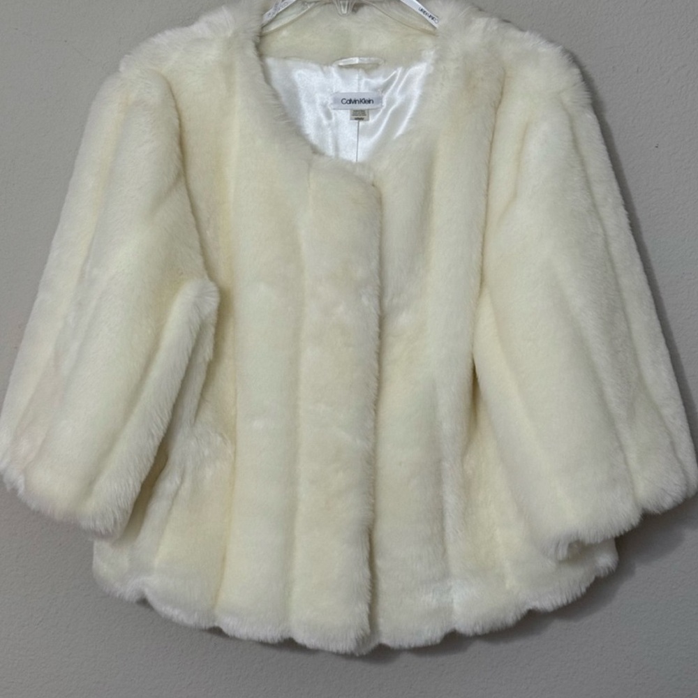 Calvin Klein Cream Teddy Jacket